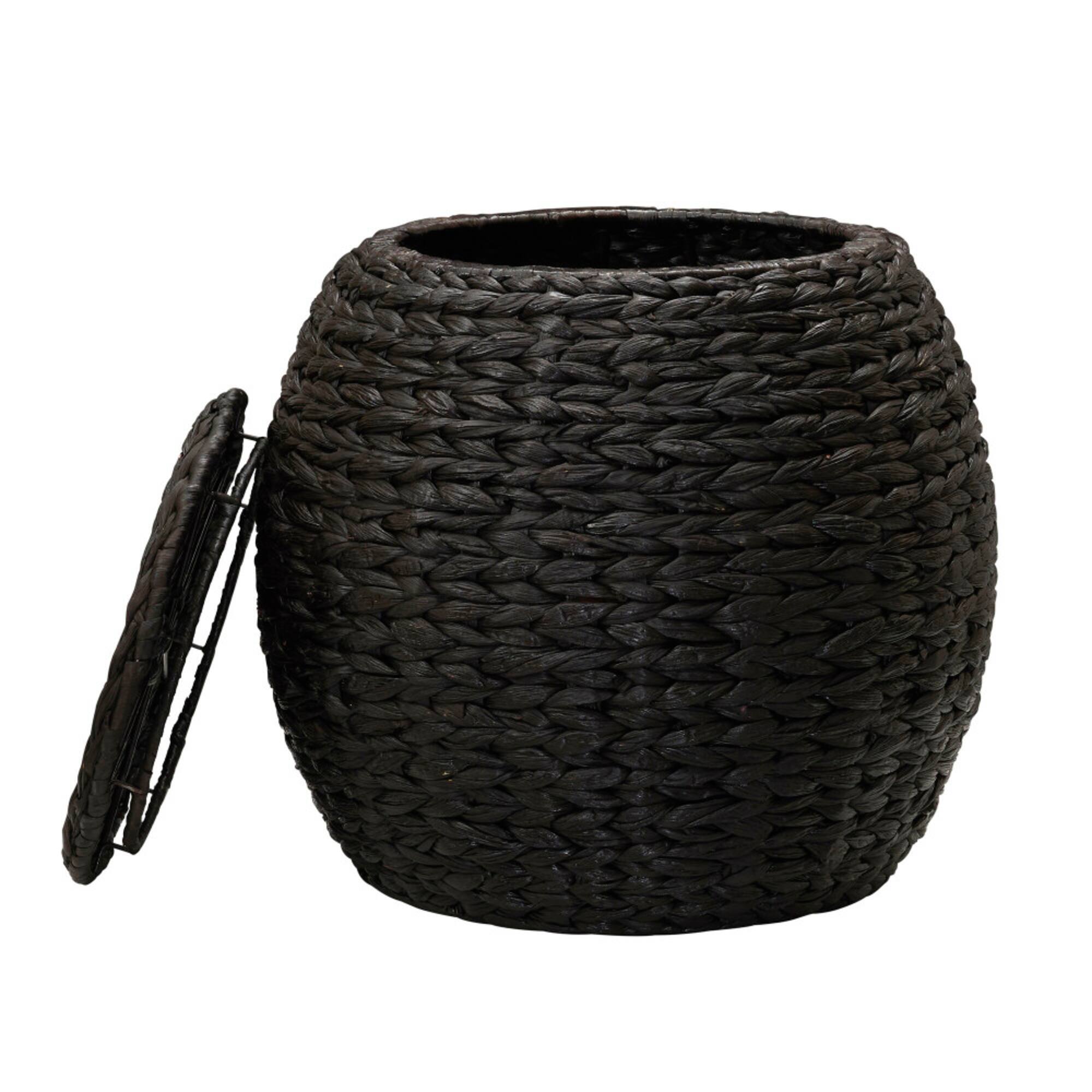Household Essentials 19" Woven Hyacinth Storage End Table